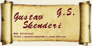 Gustav Skenderi vizit kartica